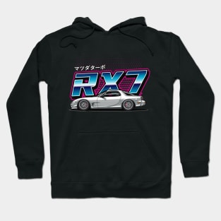 RX7 FD Retro Style (Retro White) Hoodie